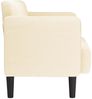 vidaXL Zweisitzer-Sofa Creme 109 cm Cordstoff 4100524 Bild 4