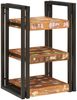 vidaXL Nachttisch 2 pcs Braun und Schwarz Massivholz Altholz 4016733 Bild 2