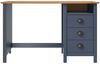 vidaXL Schreibtisch Hill mit 3 Schubladen Grau 120x50x74cm Kiefernholz 288997 Bild 2