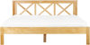 Bett mit Lattenrost TANNAY 180 x 200 cm Holz Heller Holzfarbton Bild 4