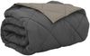 vidaXL Sommerdecke Hellgrau und Anthrazit 220 x 260 cm Mikrofaser 42025522 Bild 2