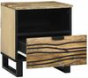 vidaXL Nachttisch Natur 40 x 33 x 46 cm Holzwerkstoff 4017942 Bild 2