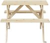 vidaXL Picknicktisch für 4 Kinder mit Schirmloch Massivholz Tanne 4008983 Bild 4