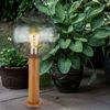 Sockellampe, Holzoptik, H 50 cm Bild 3