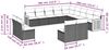 vidaXL 13-tlg. Garten-Sofagarnitur mit Kissen Grau Poly Rattan 3260569 Bild 3