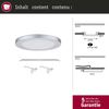 Paulmann 93098 LED Einbaupanel Cover-it rund 225mm 4000K chrom matt Bild 2
