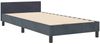 vidaXL Boxspringbett mit Kopfteil Dunkelgrau 90 x 190 cm Samt 3344844 Bild 4