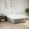 vidaXL Boxspringbett mit Matratze Taupe 160x200 cm Stoff 3285148 Bild 3