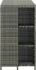 vidaXL Bartisch mit Regal Grau 120 x 60 x 110 cm Poly Rattan [313477] Bild 3