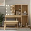 vidaXL Schminktisch-Set mit LED Sonoma-Eiche Holzwerkstoff 3114101 Bild 4