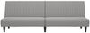 vidaXL Schlafsofa 2-Sitzer Hellgrau Samt 375926 Bild 4