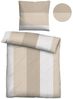 Traumhaft schlafen - Castell - Markenbettwäsche Baumwoll Satin Bettwäsche 0601102 LÄNGSSTREIFEN, taupe, 1x 135x200 cm + 1x 80x80 cm Bild 5