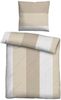 Traumhaft schlafen - Castell - Markenbettwäsche Baumwoll Satin Bettwäsche 0601102 LÄNGSSTREIFEN, taupe, 1x 135x200 cm + 1x 80x80 cm Bild 2
