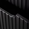 Waschbeckenunterschrank Skelbolu mit 4 Türen 120x60x40cm Schwarz/Eichenoptik [en. casa] Bild 2