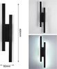 Riserva LED Wandleuchte LED Wandleuchte Innen Schwarz 16W Kaltweiß Flur Lampe, Integrierte LED,flimmerfreies,augenschonendes Design,schlichtes Design Bild 2
