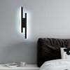 Riserva LED Wandleuchte LED Wandleuchte Innen Schwarz 16W Kaltweiß Flur Lampe, Integrierte LED,flimmerfreies,augenschonendes Design,schlichtes Design Bild 4