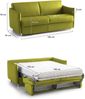 Dmora 2-Sitzer Schlafsofa Trissino, Schlafsofa fürs Wohnzimmer, gepolstert, abnehmbar, 100 % Made in Italy-Qualität, 180x95 h90 cm, Grün Bild 3