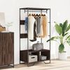 vidaXL Kleiderständer Braun Eichen-Optik 90x50x180 cm Holzwerkstoff 848673 Bild 3