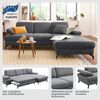 sit&more Ecksofa Morris Jubi L-Form, inklusive XXL-Liegefläche, bzw. Schlaffunktion, Bettfunktion, Armteilverstellung und 1 Zierkissen Bild 2