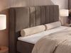 Boxspringbett INERO KING, 7 -Zonen-Multipocket-Matratze H3 und Topper Visco, zwei Bettkästen, Doppelbett, Stauraum - 160x200 - Braun Velvet Bild 5