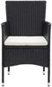 vidaXL Garten-Essstühle 4 Stk. Poly Rattan Schwarz 310562 Bild 4