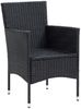vidaXL Garten-Essstühle 4 Stk. Poly Rattan Schwarz 310562 Bild 3