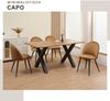 Albatros Esszimmerstühle mit Samt-Bezug 4er Set CAPO, Braun - Stilvolles Vintage Design, Modern Eleganter Polsterstuhl am Esstisch - Küchenstuhl oder Stuhl Esszimmer mit hoher Belastbarkeit Bild 3