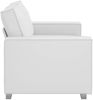 vidaXL Zweisitzer-Sofa Weiß 160 cm Kunstleder 4105051 Bild 3