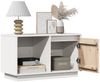 vidaXL TV-Schrank Weiß 74x35x44 cm Massivholz Kiefer 814335 Bild 3