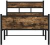 vidaXL Bettgestell ohne Matratze Räuchereiche 90x200 cm Holzwerkstoff 4017229 Bild 4