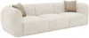 Vente-unique - JUNETI Sofa Stoff Beige - B 90 cm x H 80 cm x L 235 cm Bild 4