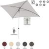 Doppler ACT 225 x 120 RO-TILT Sonnenschirm 225 x 120 cm Mittelmastschirm Mittelstock 5 Farbvarianten 827 Hellgrau Bild 2