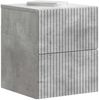 vidaXL Wandmontierter Nachttisch 2 pcs Betongrau 33 x 34,5 x 40 cm 898472 Bild 2