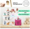 stadtecken Holzregal für Musikbox I passend für die Toniebox und ca. 35 Tonies I Perfekte Aufbewahrung im Kinderzimmer I zum Aufstellen oder Aufhängen (Ballerina) Bild 3