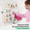 stadtecken Holzregal für Musikbox I passend für die Toniebox und ca. 35 Tonies I Perfekte Aufbewahrung im Kinderzimmer I zum Aufstellen oder Aufhängen (Ballerina) Bild 2