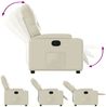 vidaXL Relaxsessel Creme Kunstleder 372504 Bild 4