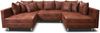Wohnlandschaft in Mikrofaser Vintage braun Minsk XXL Bild 3
