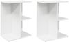 vidaXL Nachttische 2 Stk. Weiß 46,5x29x61 cm Holzwerkstoff 858651 Bild 2