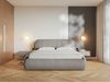 Selsey 'Asmelio' Polsterbett mit Bettkasten, Lattenrost, graubeige, 140x200 cm Bild 2