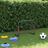 vidaXL Fußballtor, Stahl rot / schwarz, 90x48x71 cm Bild 3