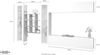 Wohnwand >Benevent< (5-teilig) in Weiß Hochglanz - 350x180x30 (BxHxT) Bild 5