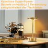 ZMH Nachttischlampe Kabellos Tischlampe Akku - LED Tischleuchte Touch Dimmbar Lampe mit USB Aufladbar Batterie Tischlampen Gold für Modern Fensterbank Wohnzimmer Kinderzimmer Schlafzimmer Bild 4