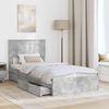 vidaXL Aufbewahrungsbett Beton Grau 90 x 190 cm Holzwerkstoff 3410843 Bild 3