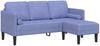 vidaXL Sofa Set mit Kissen Jeans blau Polyester 42001923 Bild 2