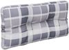 vidaXL Palettenkissen Grau Karomuster 80x40x12 cm Stoff 360615 Bild 4