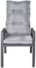 Gartensessel Bondino Black, Aluminium, Grau, Schwarz, 59 x 109 x 66 cm Bild 2