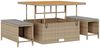 vidaXL Gartensofa-set mit Kissen 9 pcs Beige und Hellgrau 3363187 Bild 4