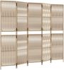 vidaXL Paravent 5-tlg. Beige Poly Rattan 365399 Bild 2