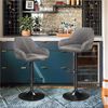 Yaheetech Barhocker (2 St), Barstuhl Bistrohocker aus Kunstleder Bild 2
