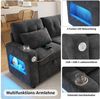 Merax Ecksofa mit LED‑Beleuchtung & USB, L-förmiges Sofa mit Schlaffunktion, multifunktionales Schlafsofa aus Chenille, für Wohnzimmer/Schlafzimmer 1 Teile, 3-Sitzer-Sofa mit Getränkehalter, Seitentaschen & verdeckten Stauraum Bild 4
